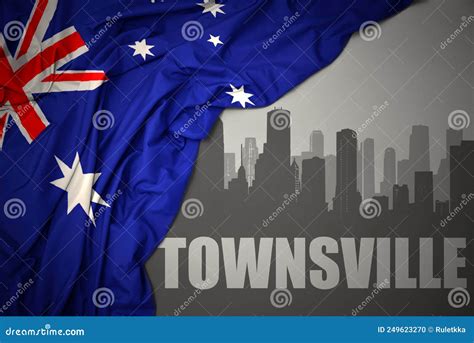 Townsville Australia City Map In Black And White Color Outline Map Cartoon Vector