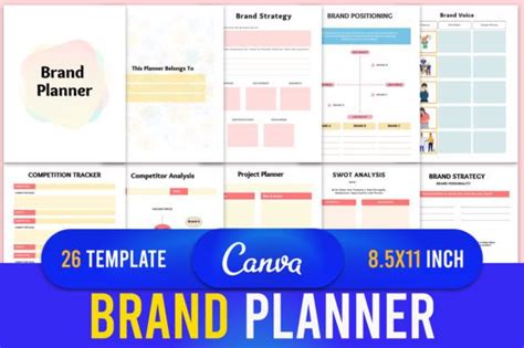 Brand Planner Canva Template KDP Graphic By Designmela01 Creative Fabrica