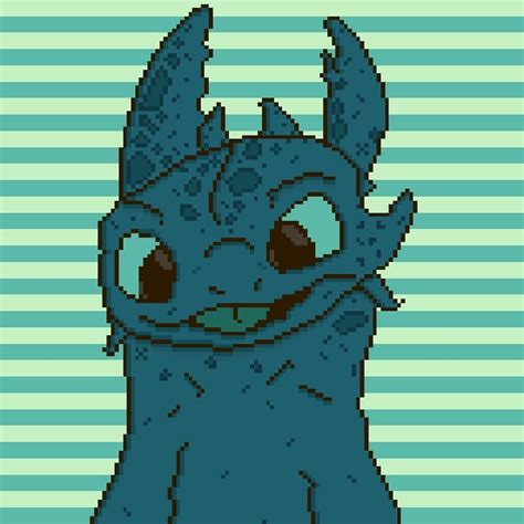 Just Some Toothless Pixel Art By Me Eurodoge Rhttyd