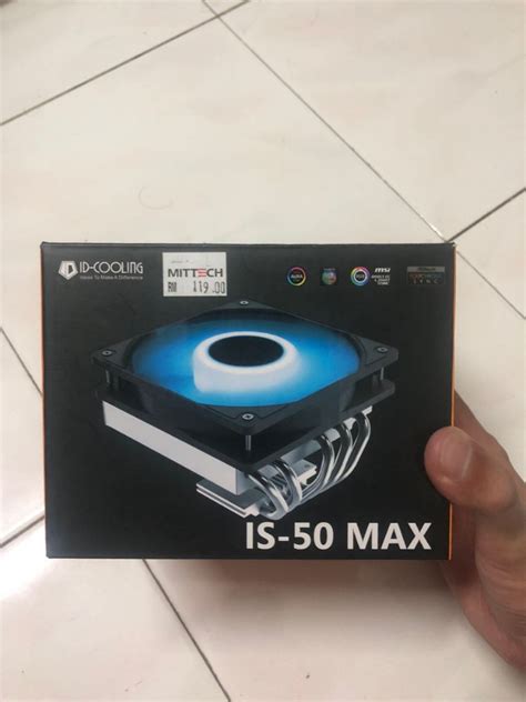 ID-Cooling IS-50 Max CPU Cooler, Computers & Tech, Parts & Accessories ...
