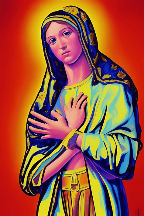 Biblical Madonna Portrait · Creative Fabrica