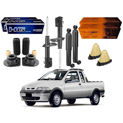 Kit Amortecedor Dianteiro Traseiro Nakata Cofap Original Fiat Strada 1