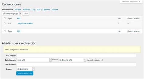Redireccionar páginas WordPress ProfesionalHosting blog