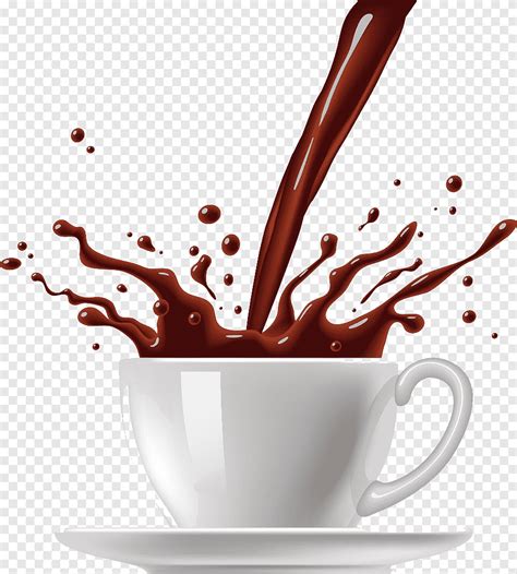 White Coffee Cup With Coffee Illustration Coffee Cup Tea Hot Chocolate