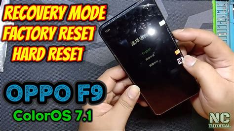 Hard Reset II Recovery Mode II OPPO F9 ColorOS 7 1 YouTube