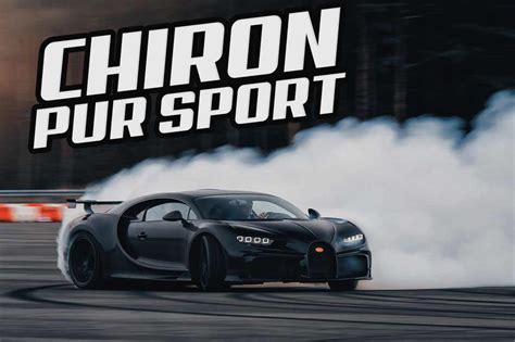 Bugatti Chiron La Bugatti Chiron Pur Sport En Plein Drift