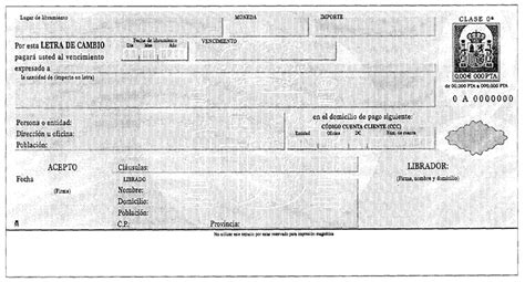 Modelo Letra De Cambio Espa A