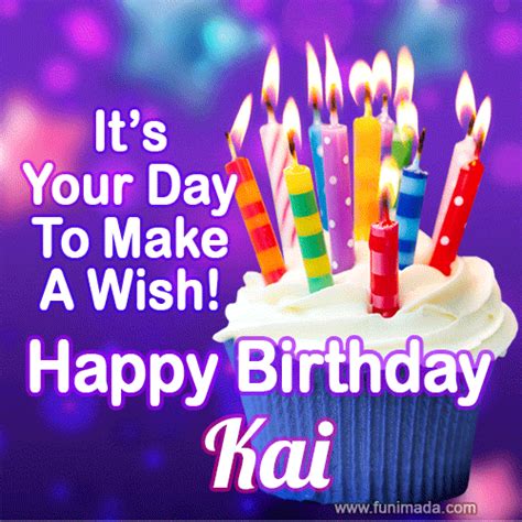 Happy Birthday Kai GIFs for Her - Download on Funimada.com