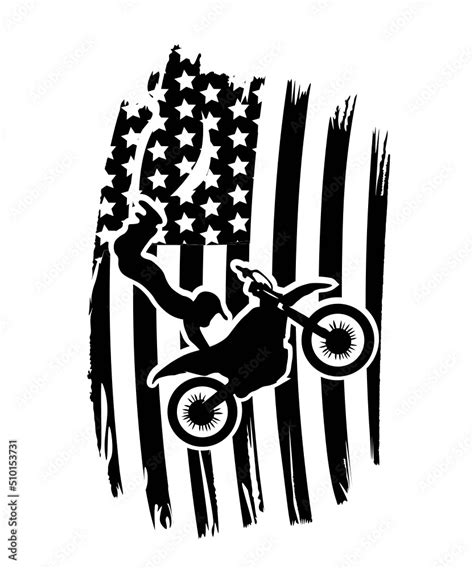 Dirt Bike Svg Dirt Bike Flag Bike Dirt Motorcycle Motocross Moto Svg