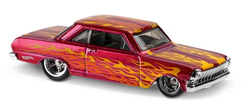 Chevy Ii In Pink Hw Flames Car Collector Hot Wheels
