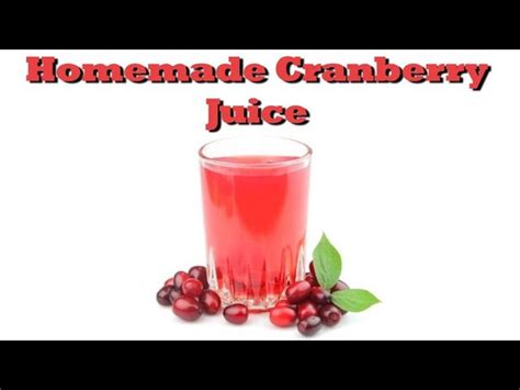 Raw Cranberry Juice Recipe | Deporecipe.co