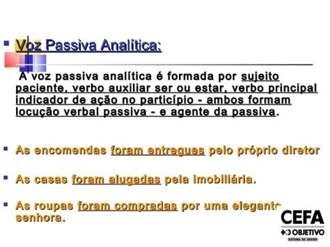 O Que É Voz Passiva Analítica - O Que é Voz Passiva Analitica? cite exemplos - brainly.com.br