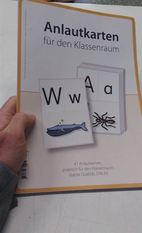 Anlautkarten für den Klassenraum Druckschrift 41 Anlautkarten