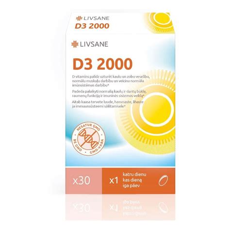 Buy Livsane Vitamin D3 2000 30 Pcs Kanela