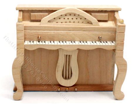 Miniature Unfinished Piano Music Box For Dollhouses Mjd 1925 The