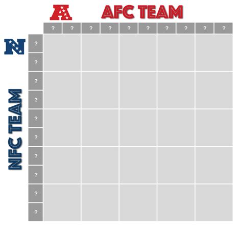 Football Pool Boxes Template Free Sample Example And Format Templates