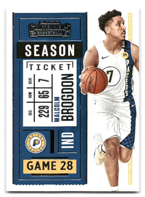 Malcolm Brogdon Panini Contenders Basketball Indiana Pacers Ebay