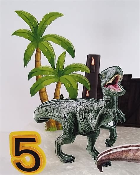 Jurassic World Cake Topper Jurassic World Dinosaurs Etsy