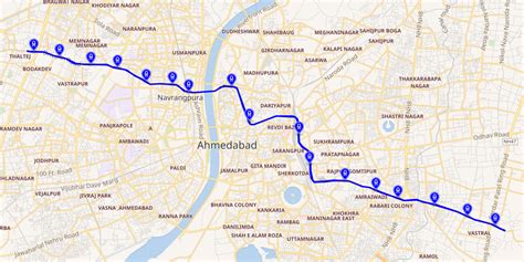 Ahmedabad Blue Line Full Route And Station Info Timesproperty