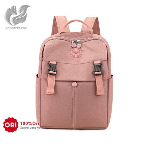 Jual Colorful Fox Tas Ransel Wanita Backpack Wanita Remaja Tas