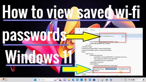 How To See Wifi Password In Windows 11 Youtube
