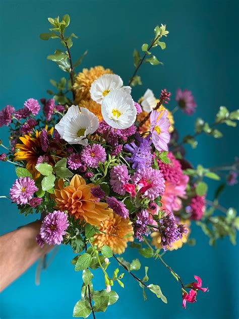 An October bouquet - Flowers from the Farm