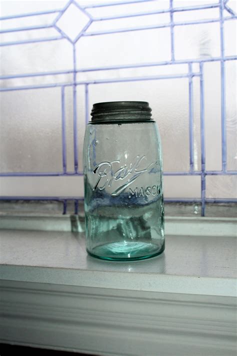 Kitchen Storage Kitchen And Dining Jars And Containers Antique Blue Ball Mason Jar Half Gallon 1896