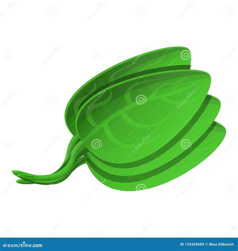 Spinach Icon Cartoon Style Stock Vector Illustration Of Organic