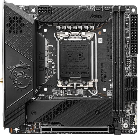 Msi Meg Z690i Unify Mini Itx Motherboard Intel Z690 Socket 1700