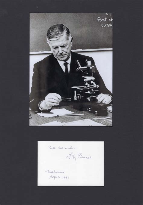 Frank Macfarlane Burnet Autograph Signed Cards Album Pages