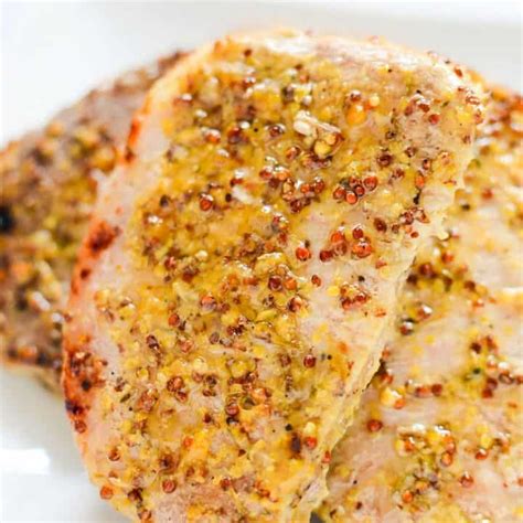 Oven Roasted Honey Mustard Pork Chops Recipe