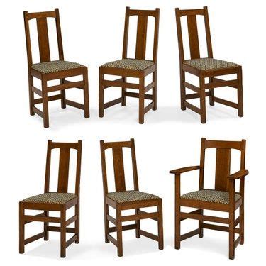 Charles P Limbert Co Dining Chairs Set Of Six Dining Chairs Side