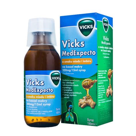 1 VICKS MEDEXPECTO Opinie Cena Zamienniki Ulotka Skład