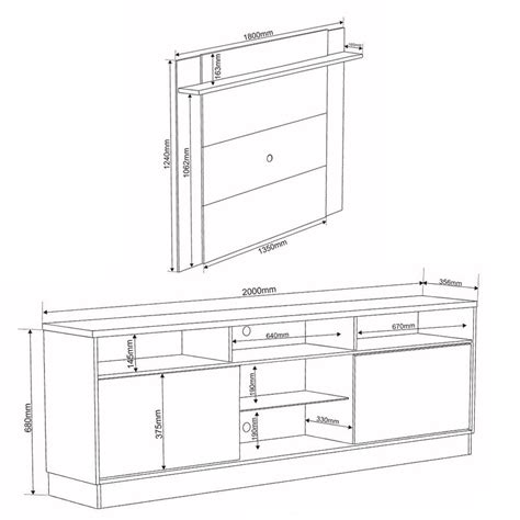 Rack Painel para TV Até 55 Polegadas 2 Portas Kelvin Off White Seda