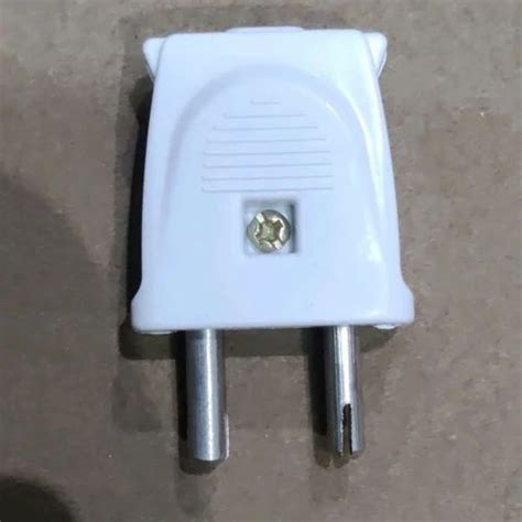 White Plastic 2 Pin Plug Top For Electrical Fitting At Rs 5 5 Piece In