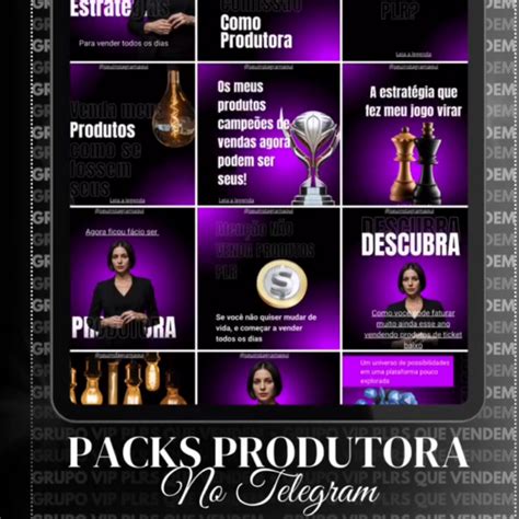 Packs Produtora no Telegram PLR Marília Trindade Veras Hotmart