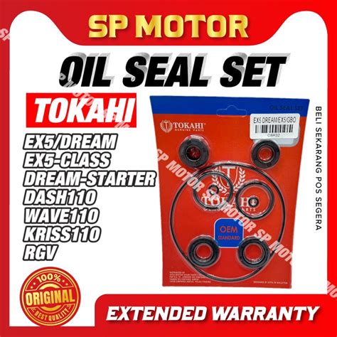 Tokahi Oil Seal Set Honda Ex Dream Class Starter Gbo Wave Dash