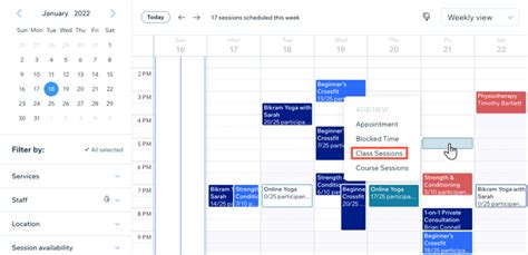 Wix Bookings Scheduling Your Classes Help Center Wix