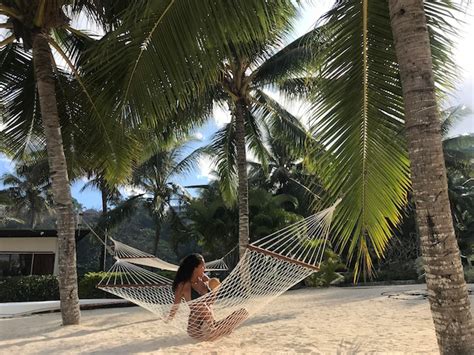 Premium Photo Beach Island Girl Summer Paradise Coconut Bikini