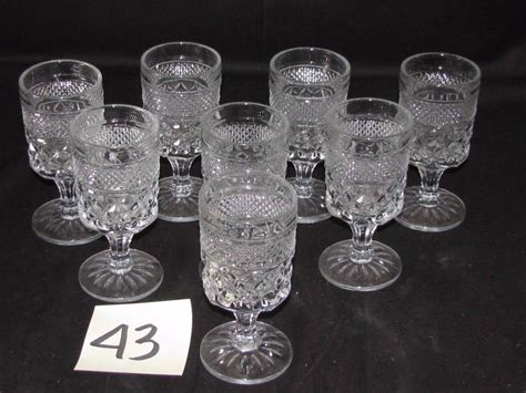 Anchor Hocking Wexford Stemmed Wine Glasses Antique And Collectible Consignment 1 K Bid