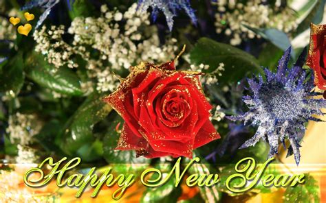 Happy New Year With Flowers Wallpapers Wallpaper Cave