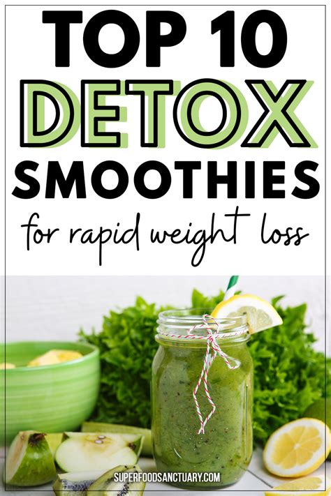 Top 10 Detox Smoothie Recipes For Weight Loss Superfood Sanctuary