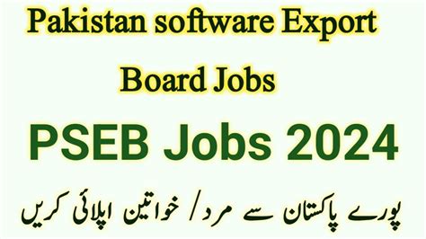 Pakistan Software Export Board Jobs 2023 Online Apply Njp Gov Pk