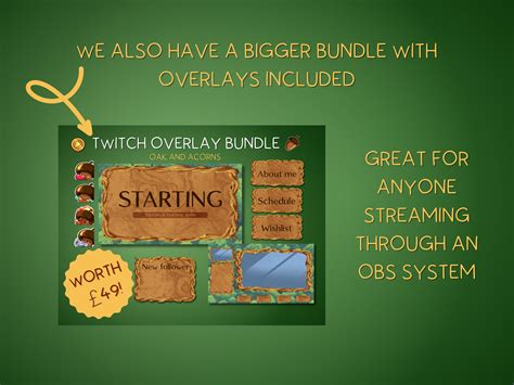 Wooden Twitch Panels Oak Twitch Panels Cozy Twitch Panels Nature