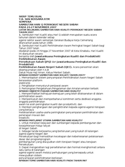 Contoh Skrip Temu Bual 2 Tigran Tikhonov