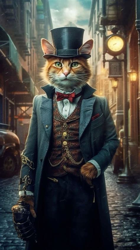 Pin By Bucks County Folk Art On Steampunk Ideas In 2024 Steampunk Cat