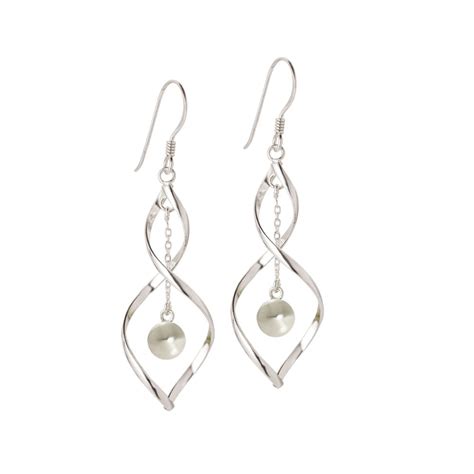 Whispers Sterling Silver Drop Pierced Earrings