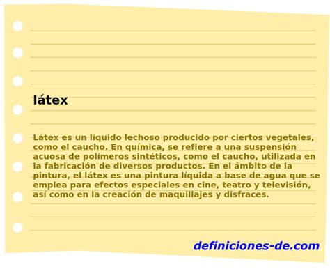 O Que Significa Látex - Significado de «látex»