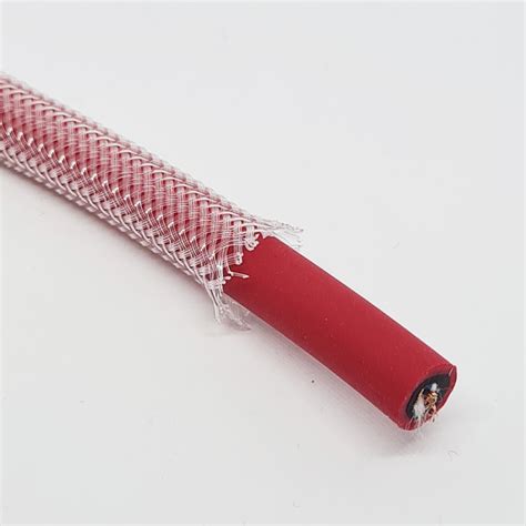 Expandable Braided Cable Sleeving 1m Clear 6mm