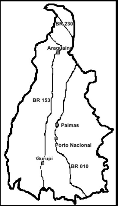 Unirg 20141 Analise O Mapa A Seguir O Estado Do Tocantins é Cortado